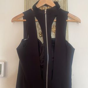 Bebe x naven size 8 elegant sexy black high silt dress